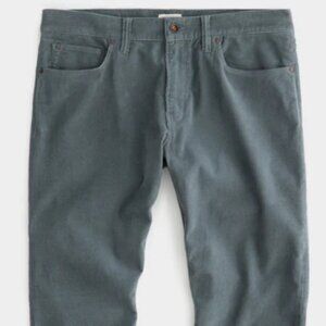 NEW, NEVER WORN: Todd Snyder Slate Gray Corduroy Pants, SLIM (32 x 34)